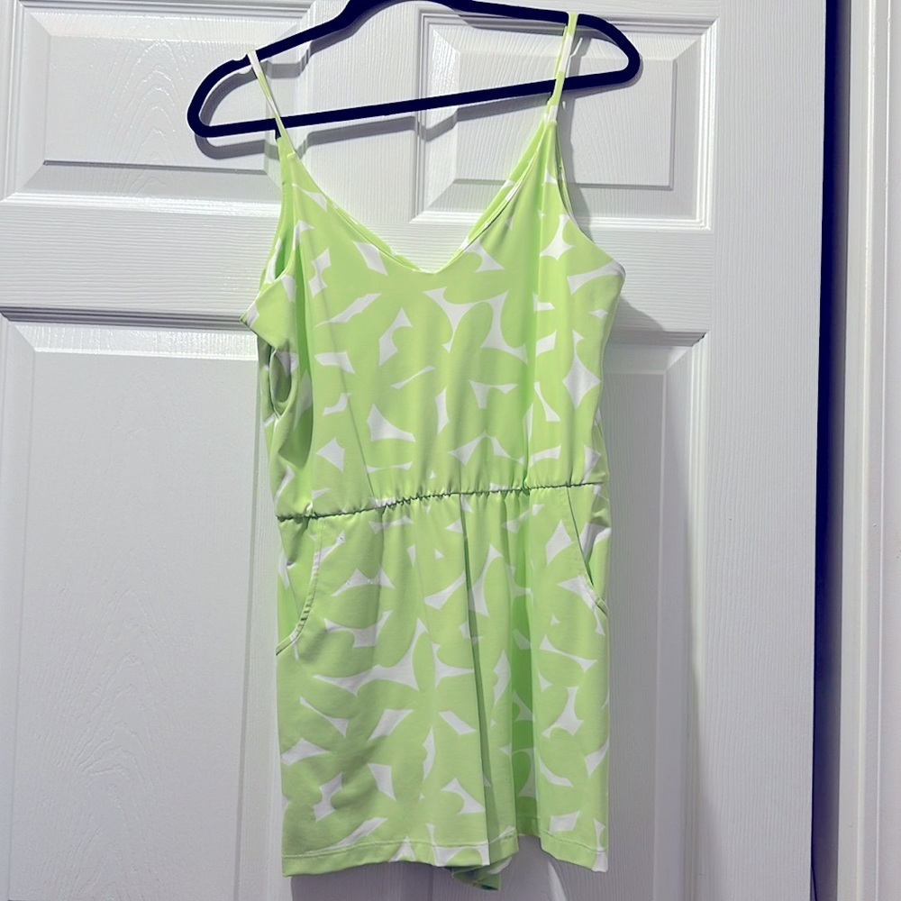 MAHI GOLD Rose flower burst romper in Citron